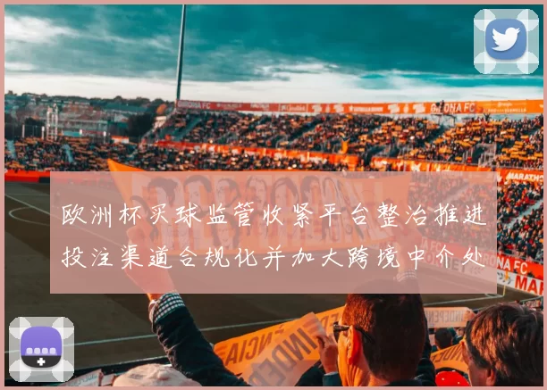 欧洲杯买球监管收紧平台整治推进投注渠道合规化并加大跨境中介处罚